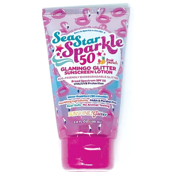 Sea Star Sparkle Glamingo 🦩 Glitter Sunscreen - Picture 2 of 4